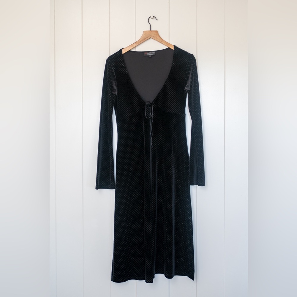 Long black velvet robe- hot kiss
